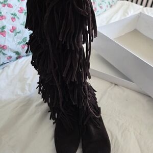 Michael Kors Tall MONTREAL Fringed Wedge